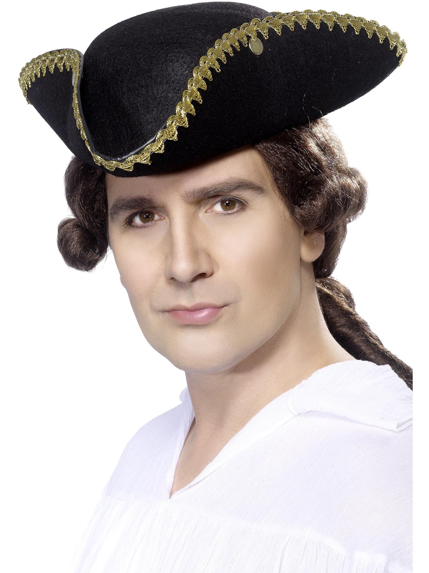 Smiffys HISTORICAL Dick Turpin Tricorn Hat, Black für Herren