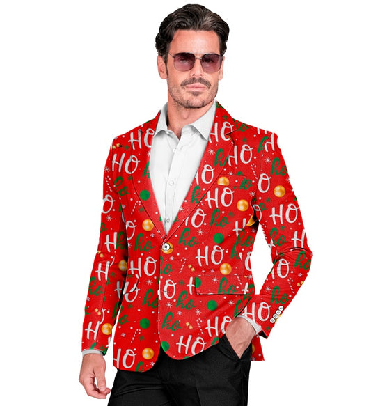 Festliches Party-Jackett mit weihnachtlichem Design für Fasnacht und Mottoparty
