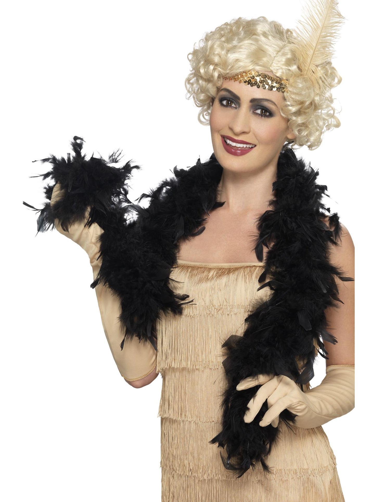 Smiffys 1920S Boa, 50g, Black für Damen