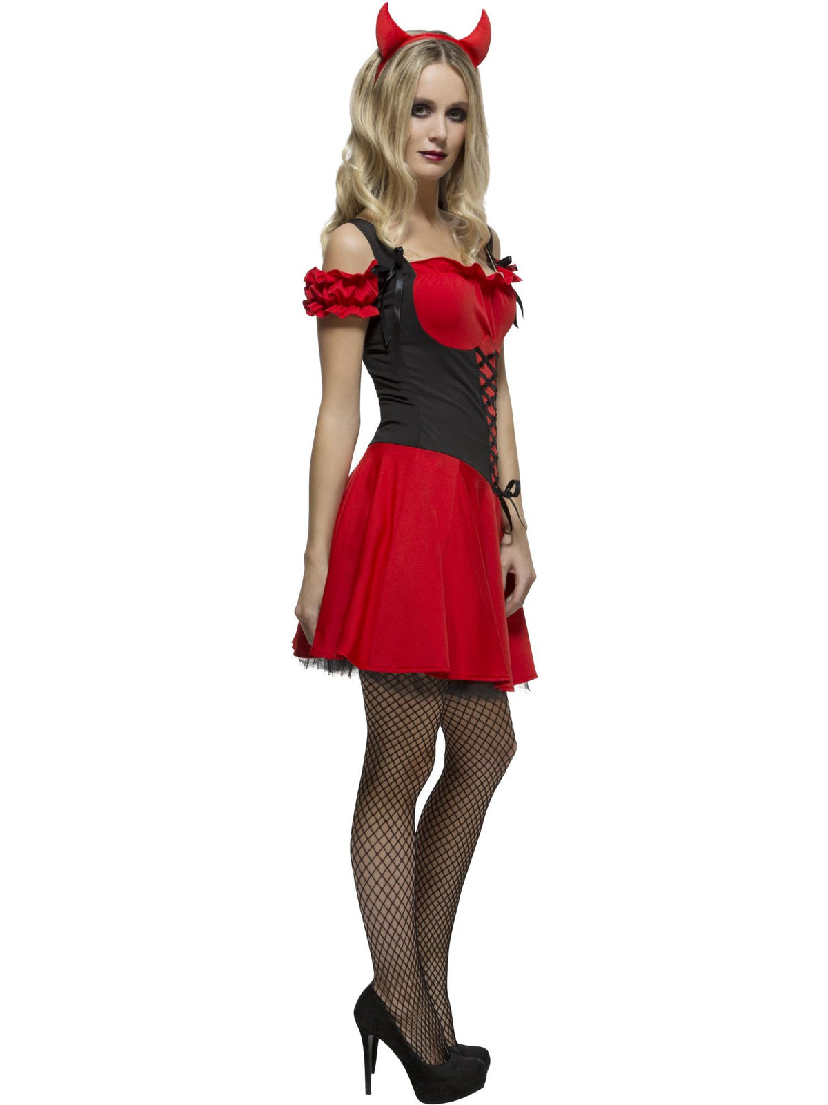 Smiffys Fever Wicked Devil Costume, Red CS für Damen