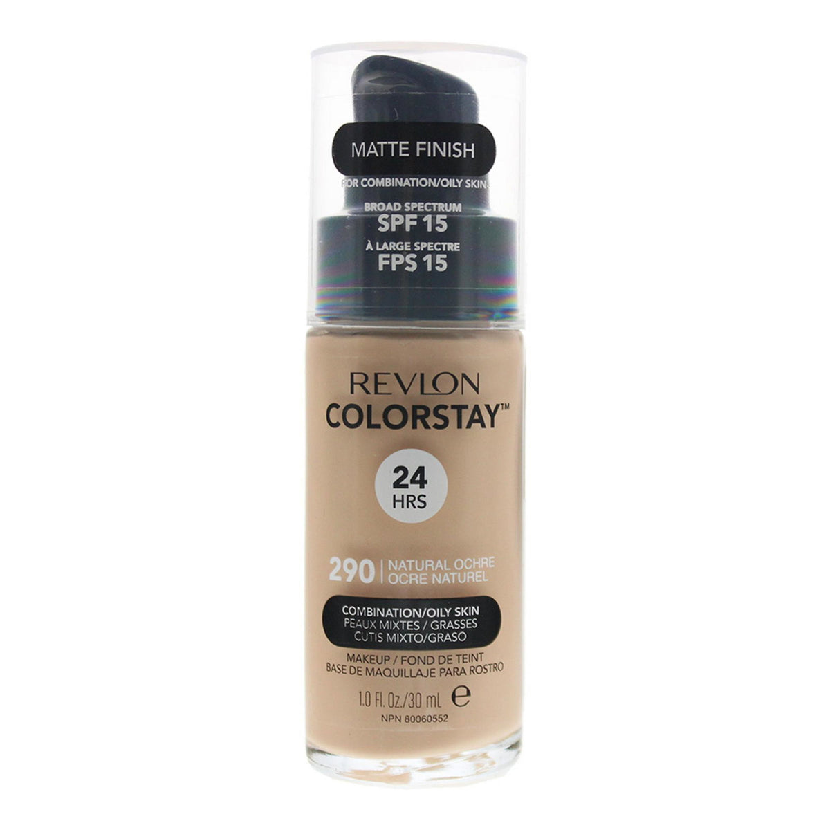 Revlon, Colorstay, Oil-Free, Matte, Liquid Foundation, 290, Natural Ochre, SPF 15, 30 ml