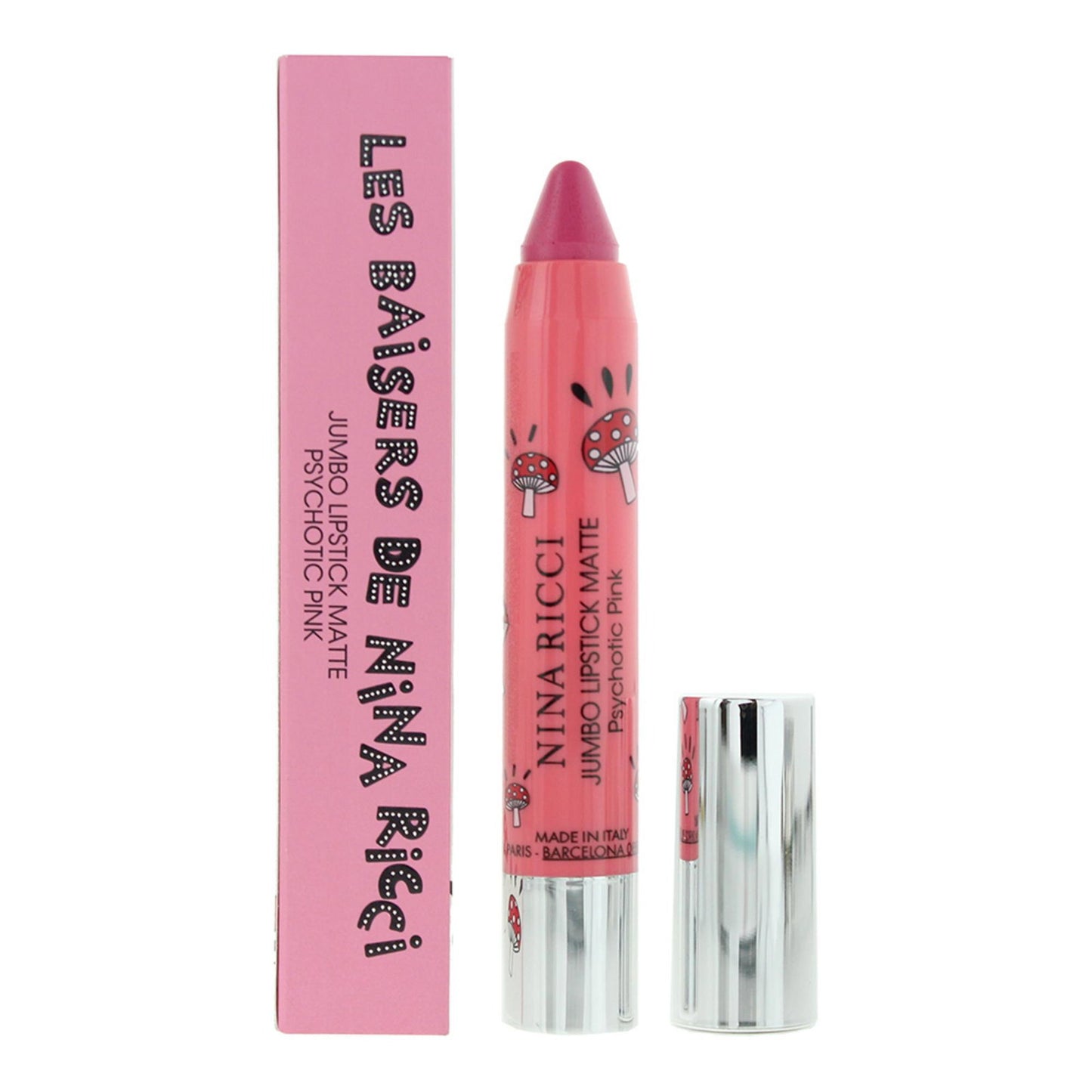 Nina Ricci Nina Ricci, Jumbo Lipstick Matte, Matt, Creme-Lippenstift, Psychotisches Pink, 2.5 g Regular