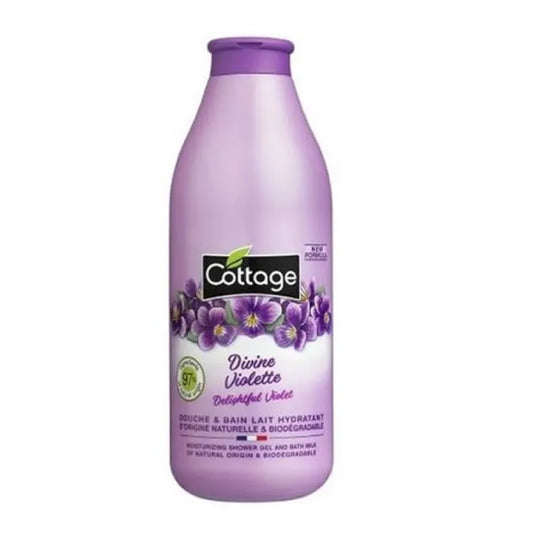 COTTAGE COTTAGE Divine Violette Milk Duschgel 750 ml milde Reinigung mit Duft
