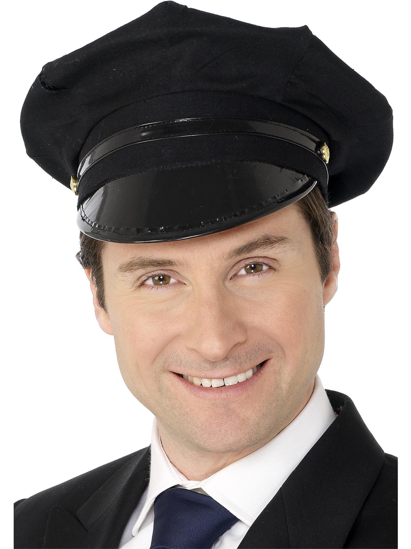 Smiffys Chauffeur Hat, Black für Herren