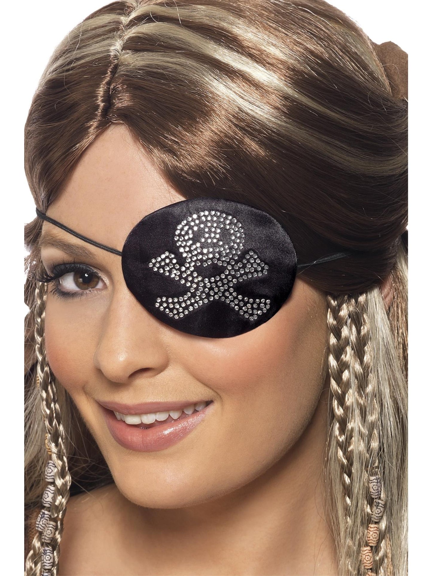 Smiffys Pirates Eyepatch, Black für Damen