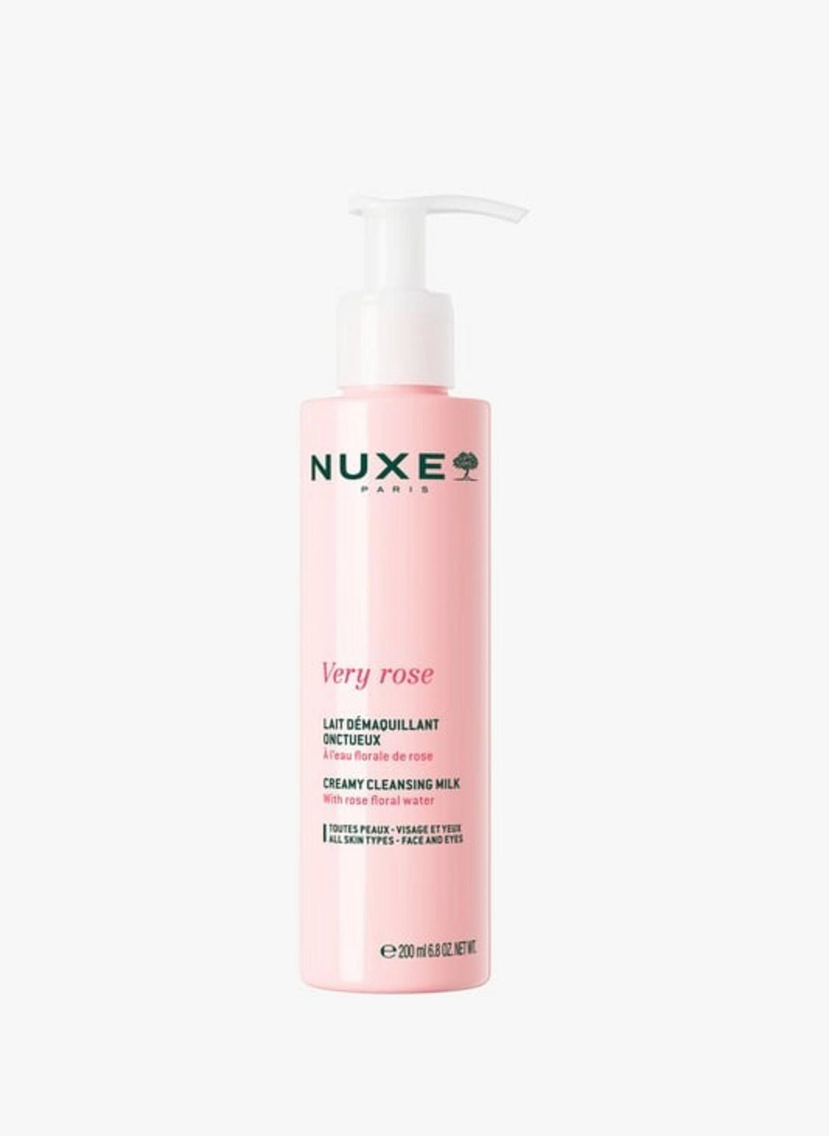 Nuxe, Very Rose, Reinigung, Reinigungsmilch, Für Gesicht & Augen, 200 ml