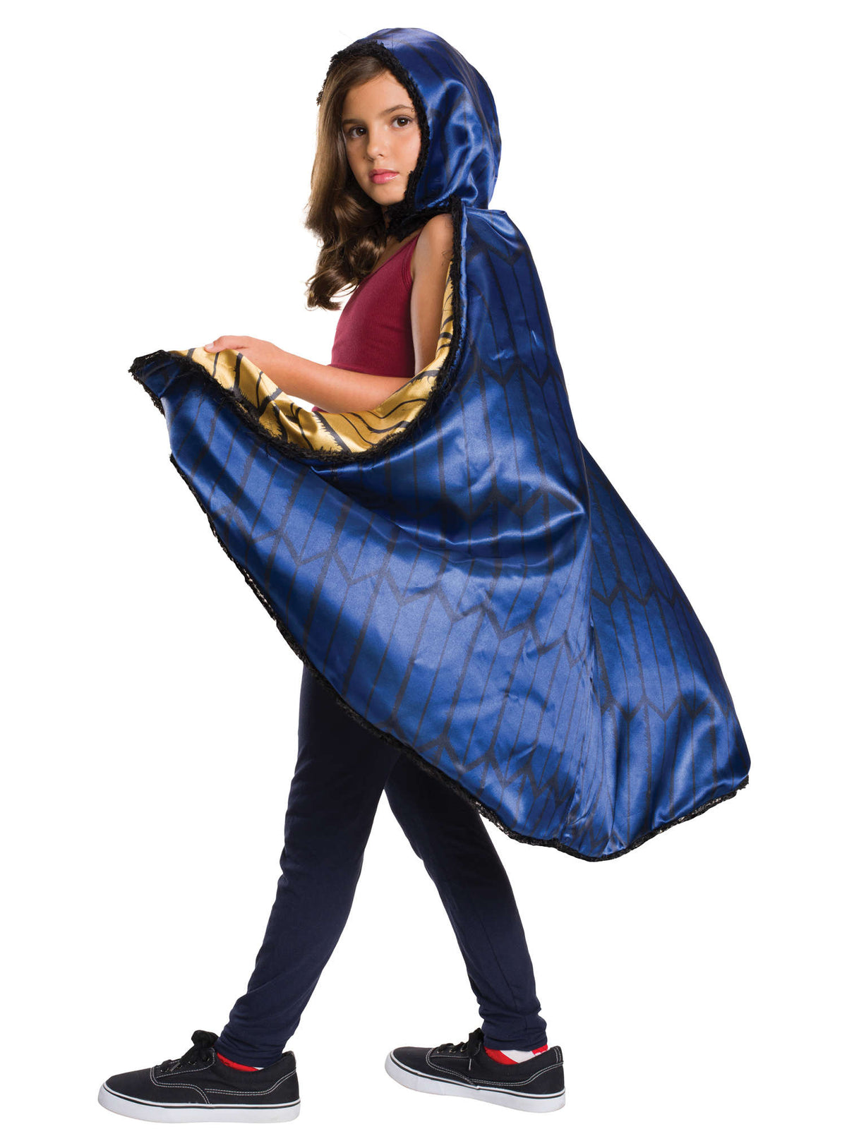 Rubies Deluxe Wonder Woman Cape Kostüm mit Kapuze für Damen