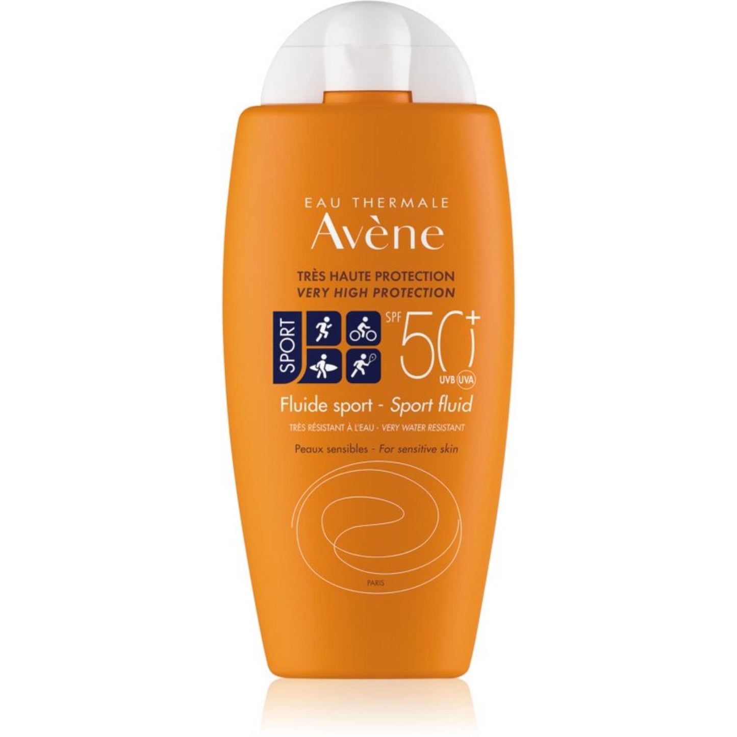 Avene, Sport Fluid, Photo-Protecteur, Sonnenschutzfluid, Für Gesicht & Körper, SPF50+, 100 ml
