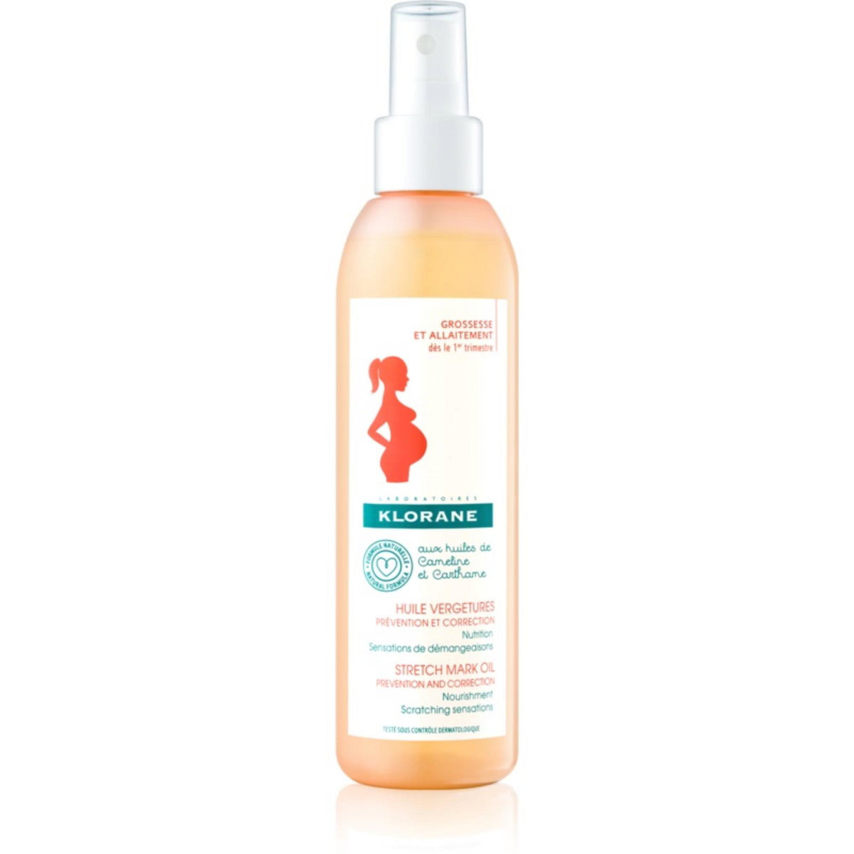 Klorane Maman Massageöl gegen Dehnungsstreifen 200 ml
