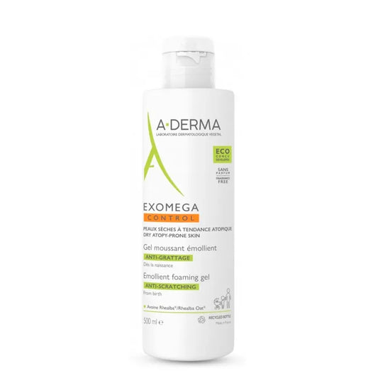 A-DERMA A-DERMA Exomega Emollient Gel 500 ml Hautpflege Gel zur Anwendung Kosmetik