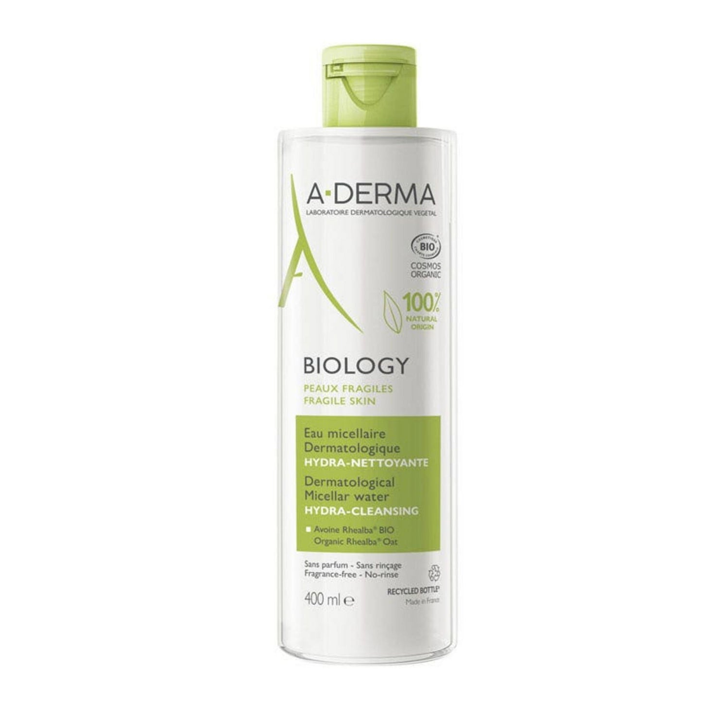 A-Derma, Biology, Hydratisierend, Mizellenwasser, Alle Hauttypen, 400 ml