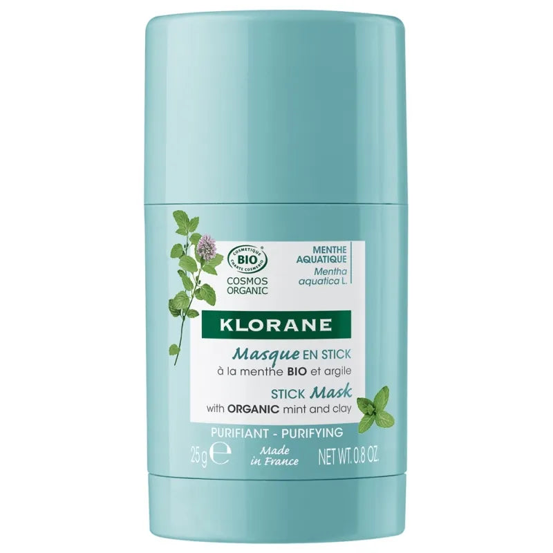 KLORANE KLORANE Aquatic Mint Purifying Stick Mask 25 g Reinigungspflege Gesichtsmaske Kosmetik
