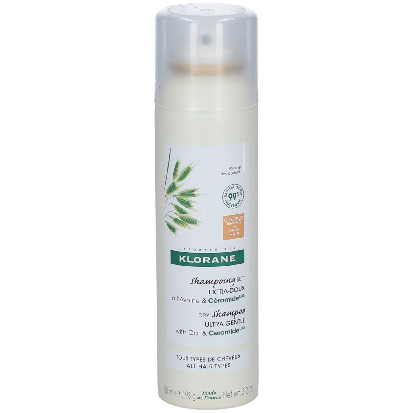 Klorane, Klorane, Trockenshampoo, Tinted, 150 ml