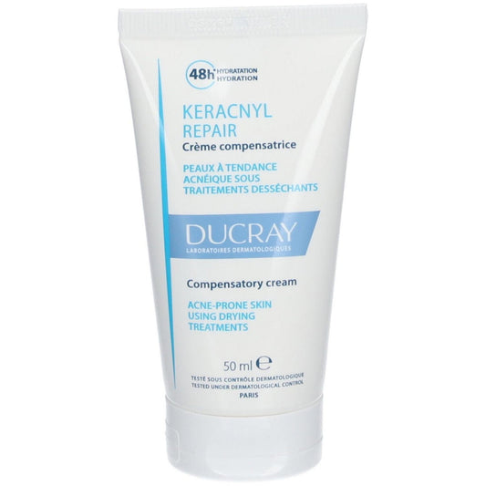 Ducray Ducray, Keracnyl, Hydroxydecine, Gegen Unreinheiten, Täglich, Sahne, Für das Gesicht, 50 ml Regular