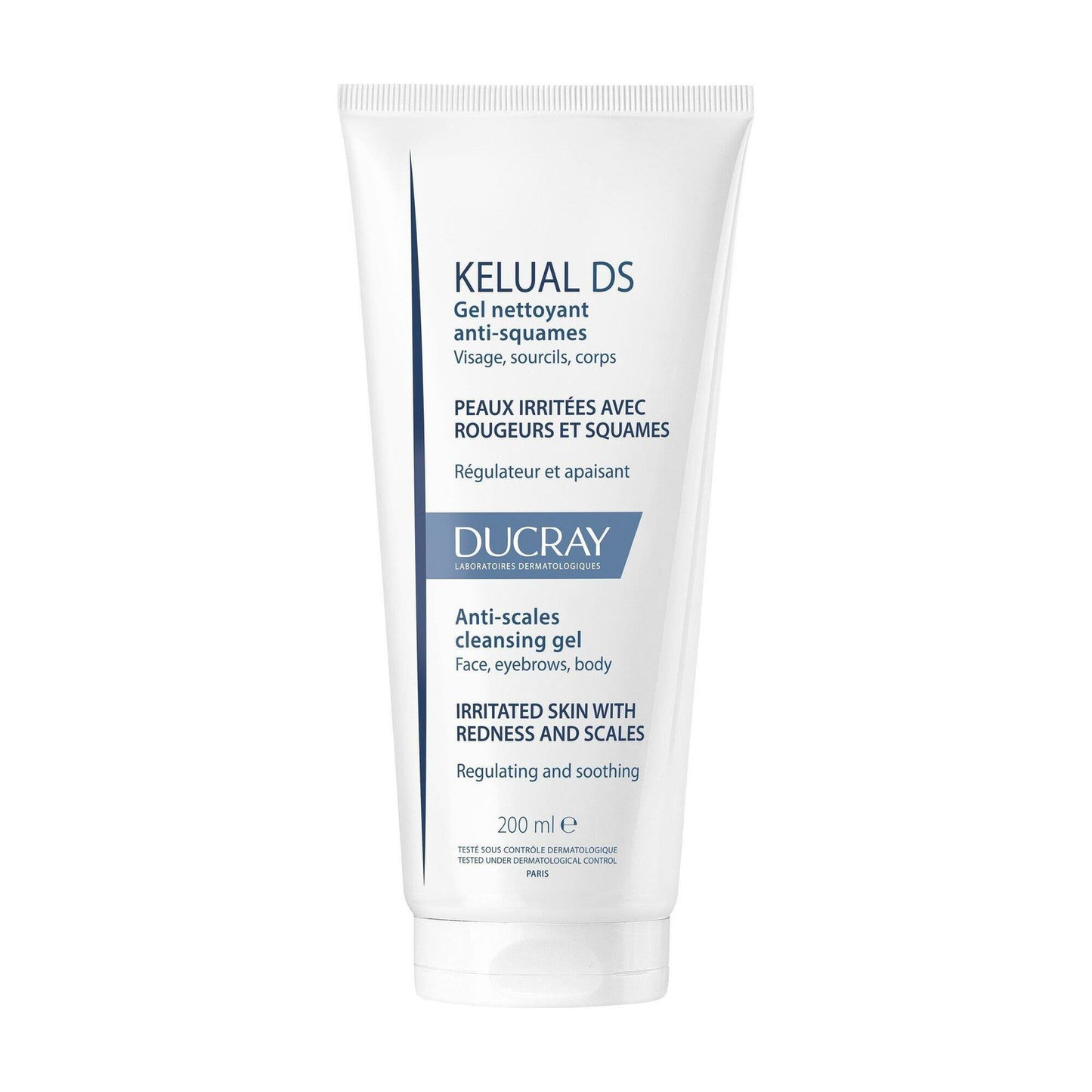 Ducray Ducray, Kelual DS, Hypoallergen, Anti-Scales, Reinigungsgel, Für das Gesicht, 200 ml Regular