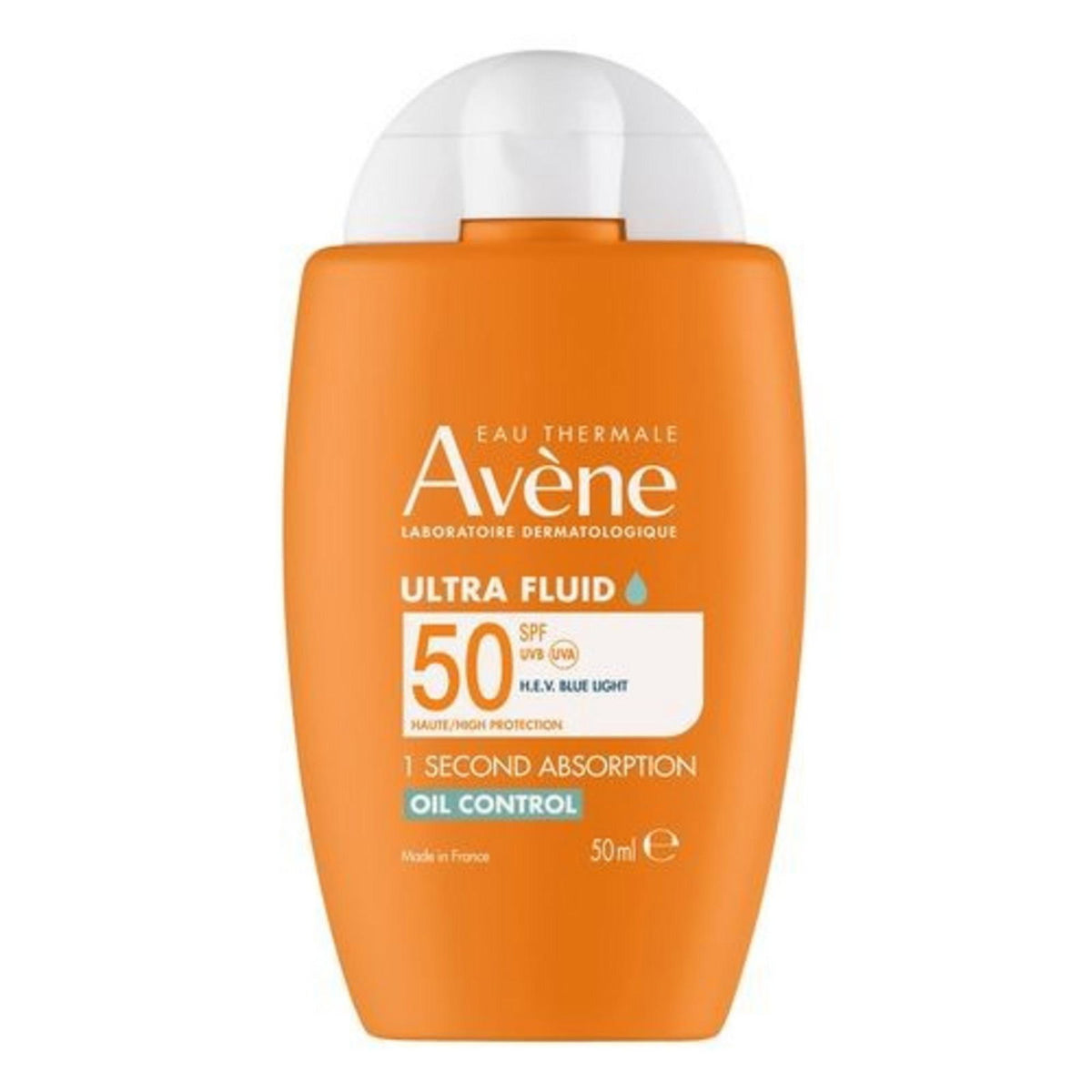 Avene, Ultra Fluid, Mattierend, Täglich, Flüssigkeit, Gesicht, SPF 50+, 50 ml