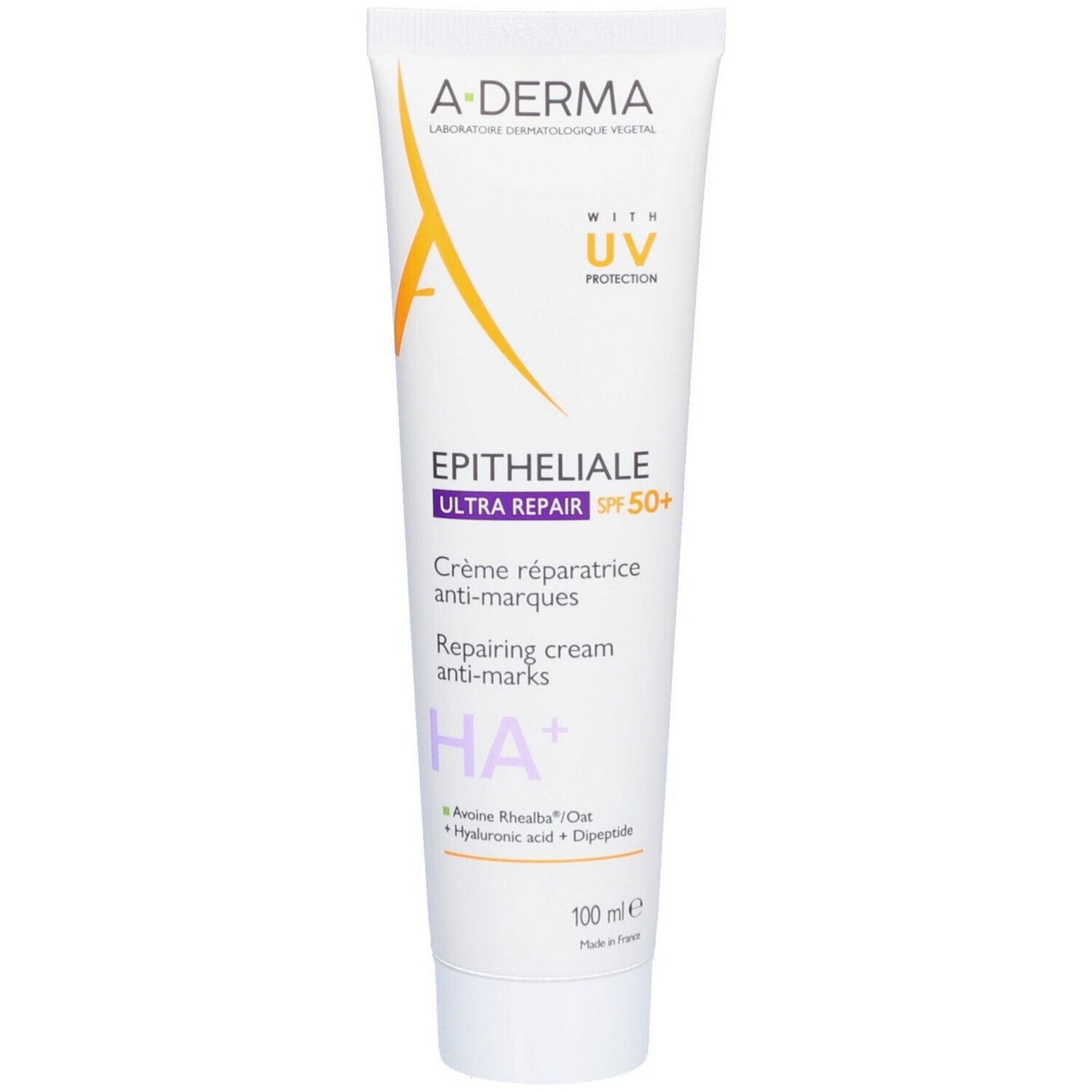 A-Derma A-Derma, Epitheliale Ultra Repair, Paraben, Reparatur, Täglich, Sahne, Für Gesicht & Körper, SPF 50+, 100 ml Regular