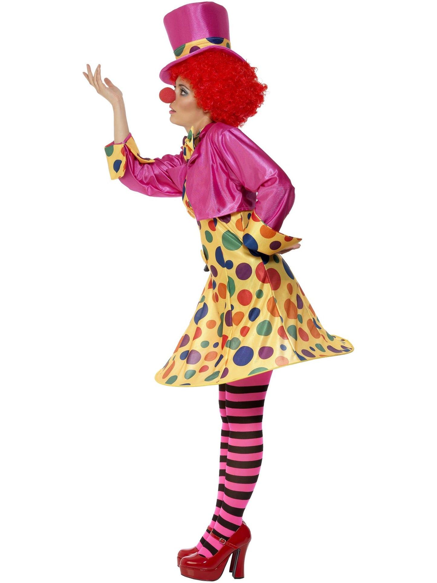Smiffys Clown Lady Costume, Multi-Coloured CS für Damen
