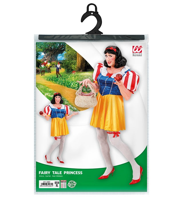 Märchen-Prinzessin Kostüm bestehend aus Kleid, Strumpfband und Haarschleife