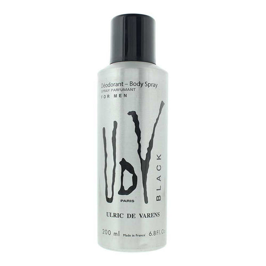 Ulric De Varens Ulric De Varens, Black, Deodorant Spray, Für Männer, 200 ml Regular