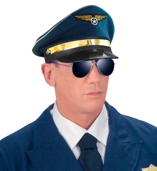 Verstellbare Pilotenmütze in klassischem Design für Fasnacht und Karneval