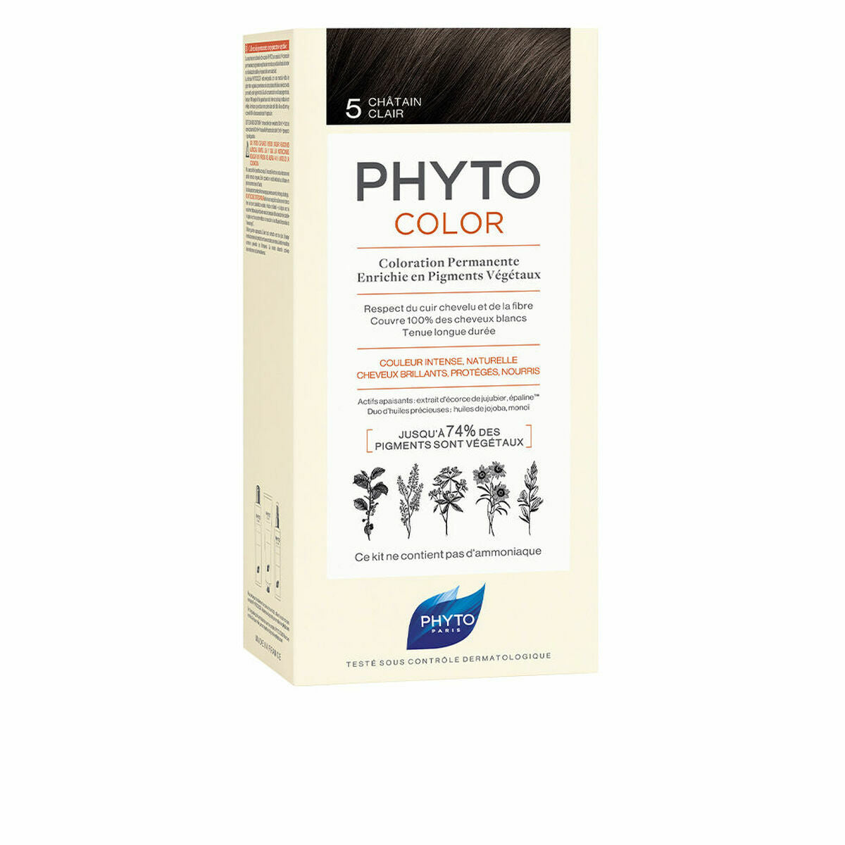 Phyto Paris Phytocolor 5 Hellbraun dauerhafte Haarcoloration ohne Ammoniak