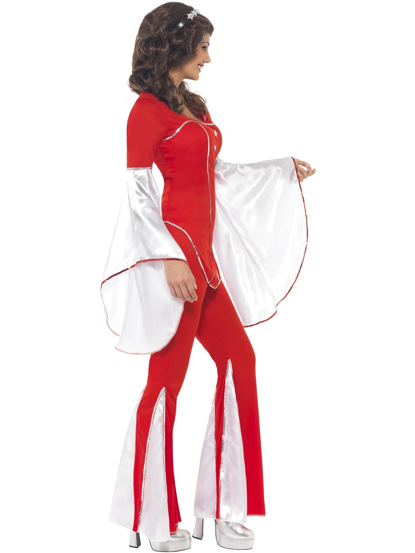 Smiffys DISCO Super Trooper Costume, Red CS für Damen