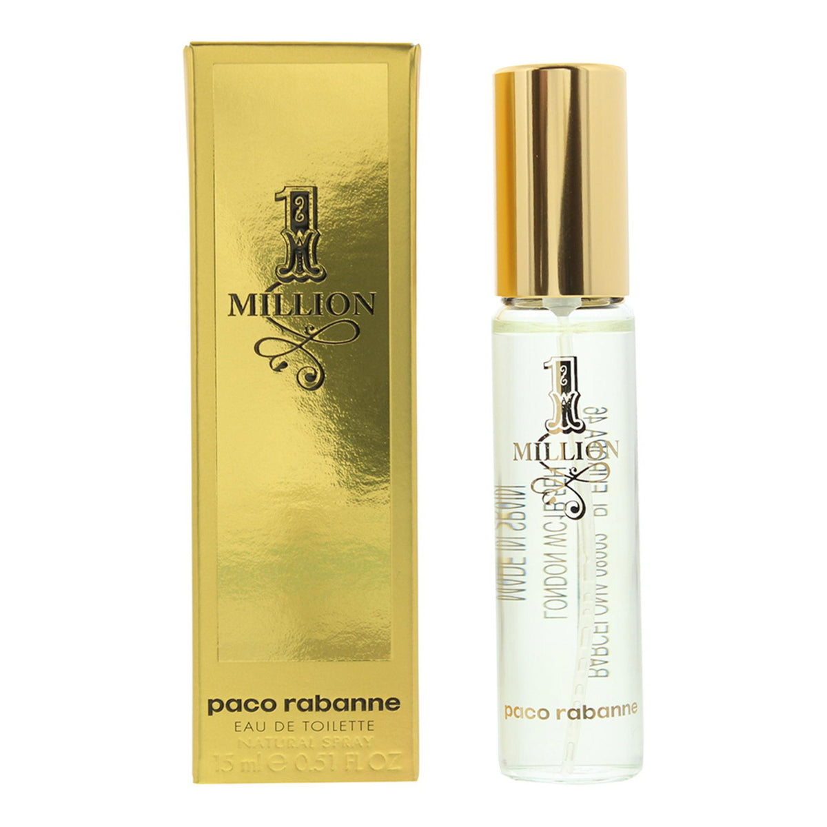 Paco Rabanne, 1 Million, Eau de Toilette, Für Männer, 15 ml