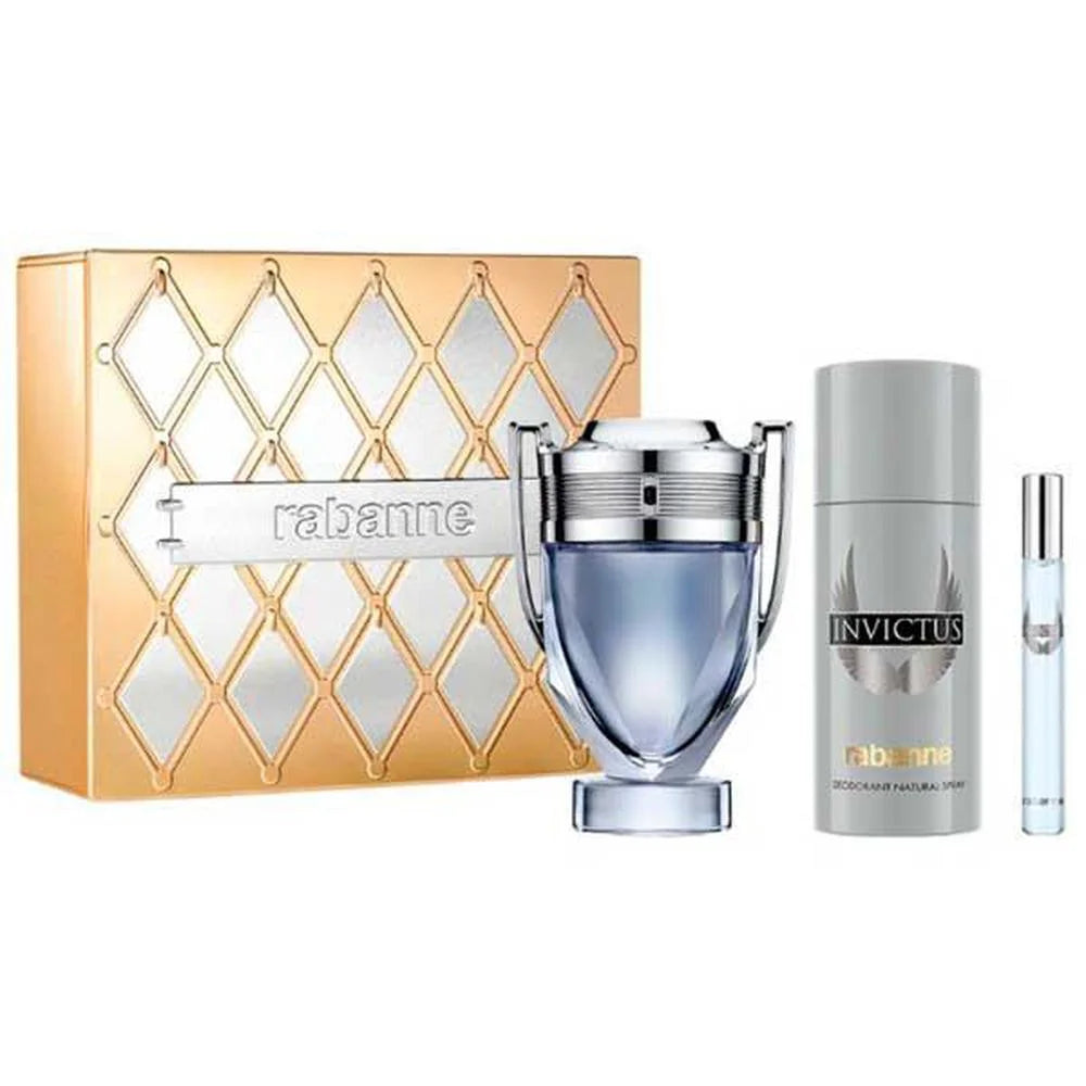 Paco Rabanne Invictus Geschenkset mit Eau de Toilette und Deodorant