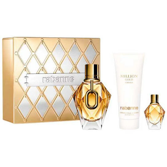 PACO RABANNE PACO RABANNE Million Gold For Her Eau de Parfum 90 ml Nachfüllbar Körperlotion 100 ml Parfüm