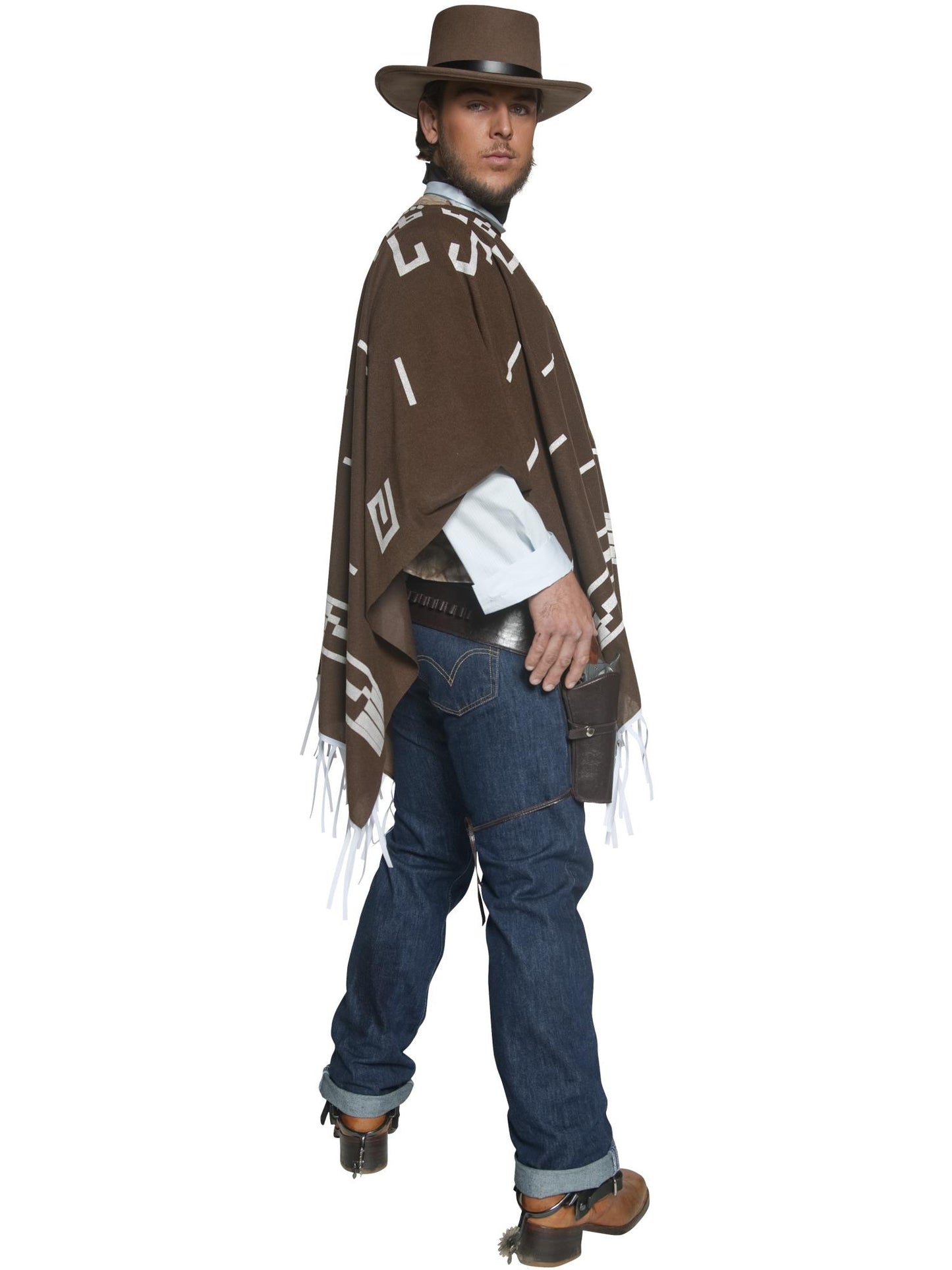Smiffys Authentic Western Wandering Gunman Costume, Brown CS für Unisex