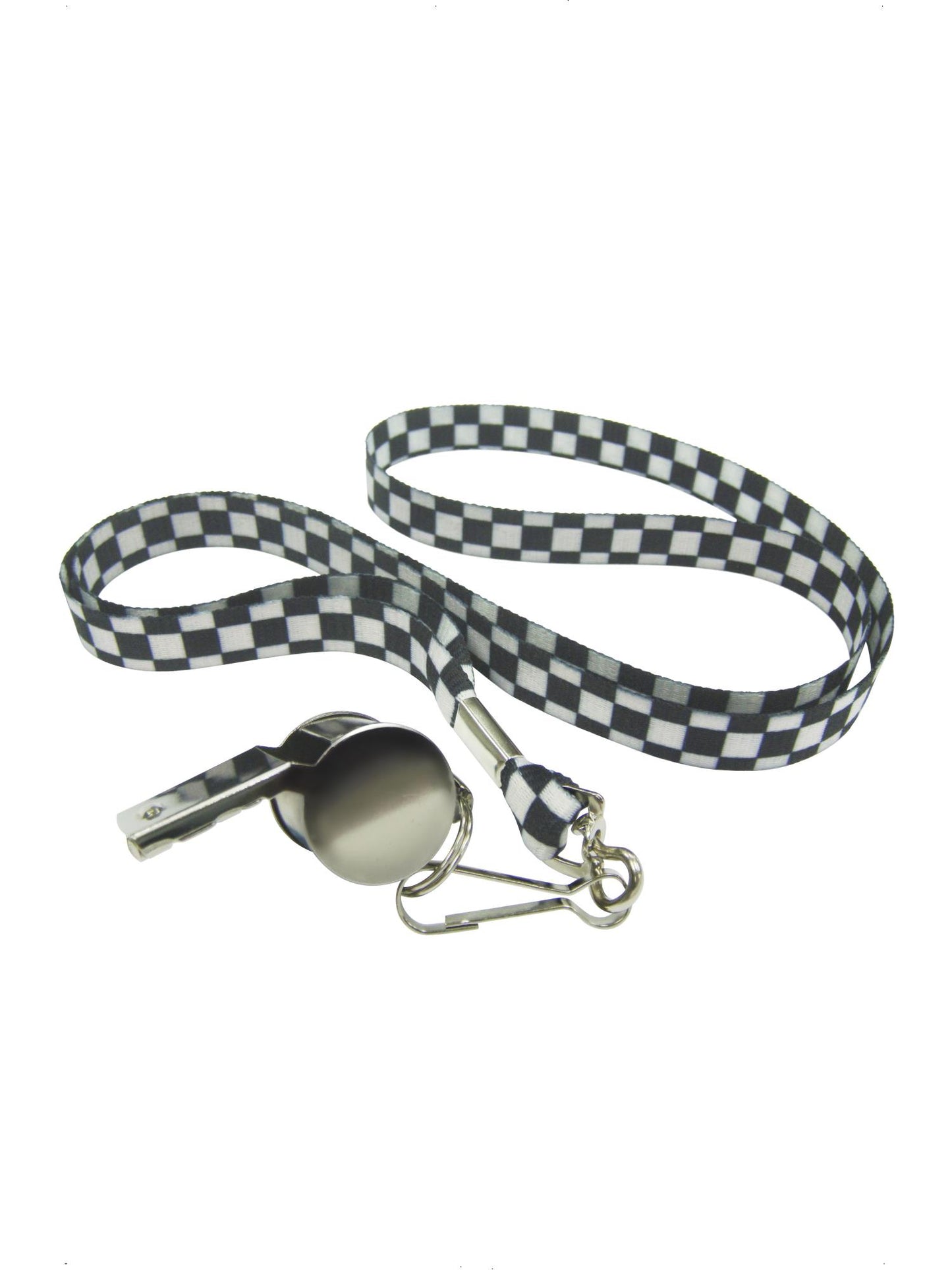 Smiffys Silver Metal Whistle, Black & White für Unisex