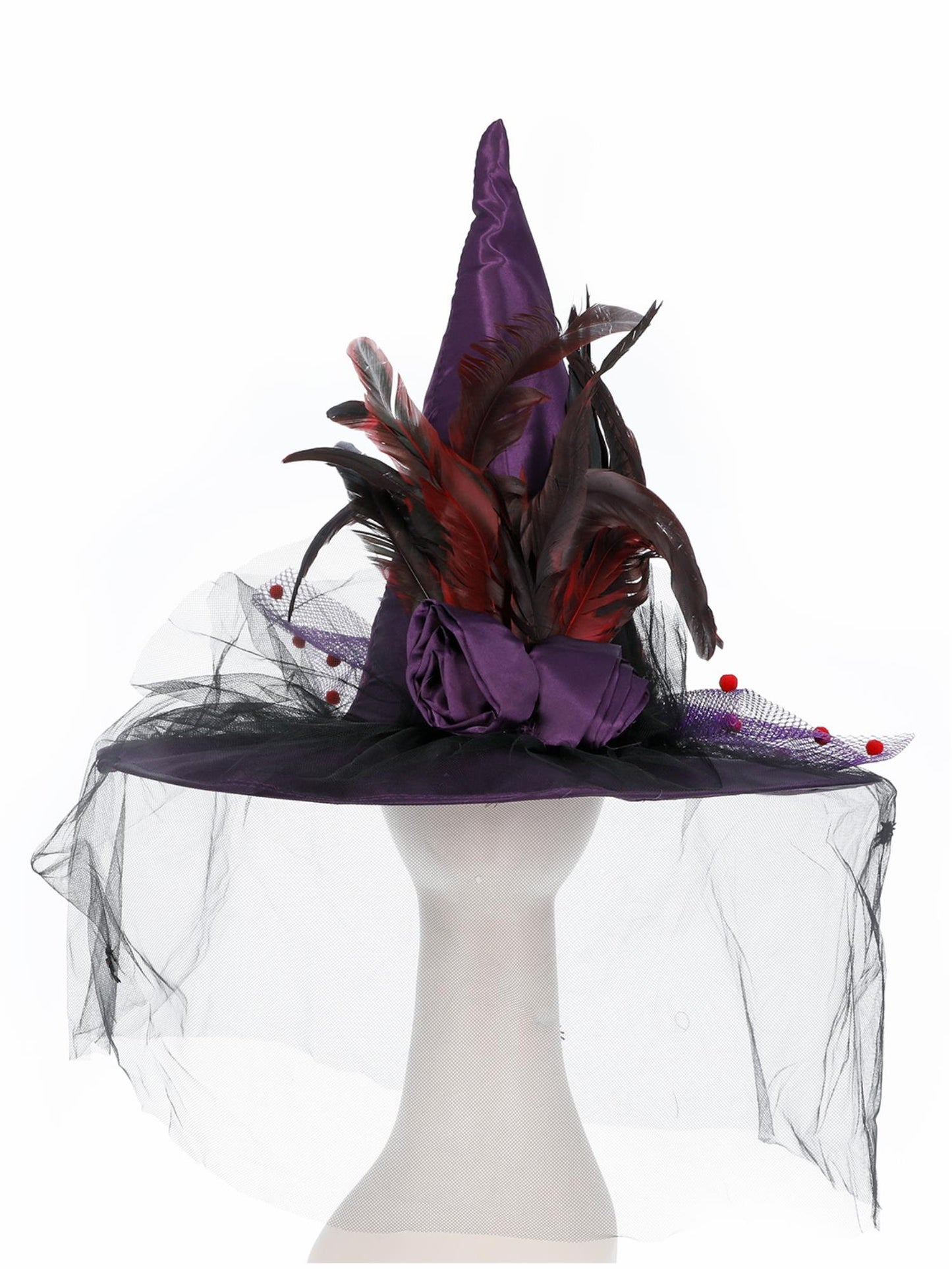 Smiffys Witch Hat, Purple für Damen