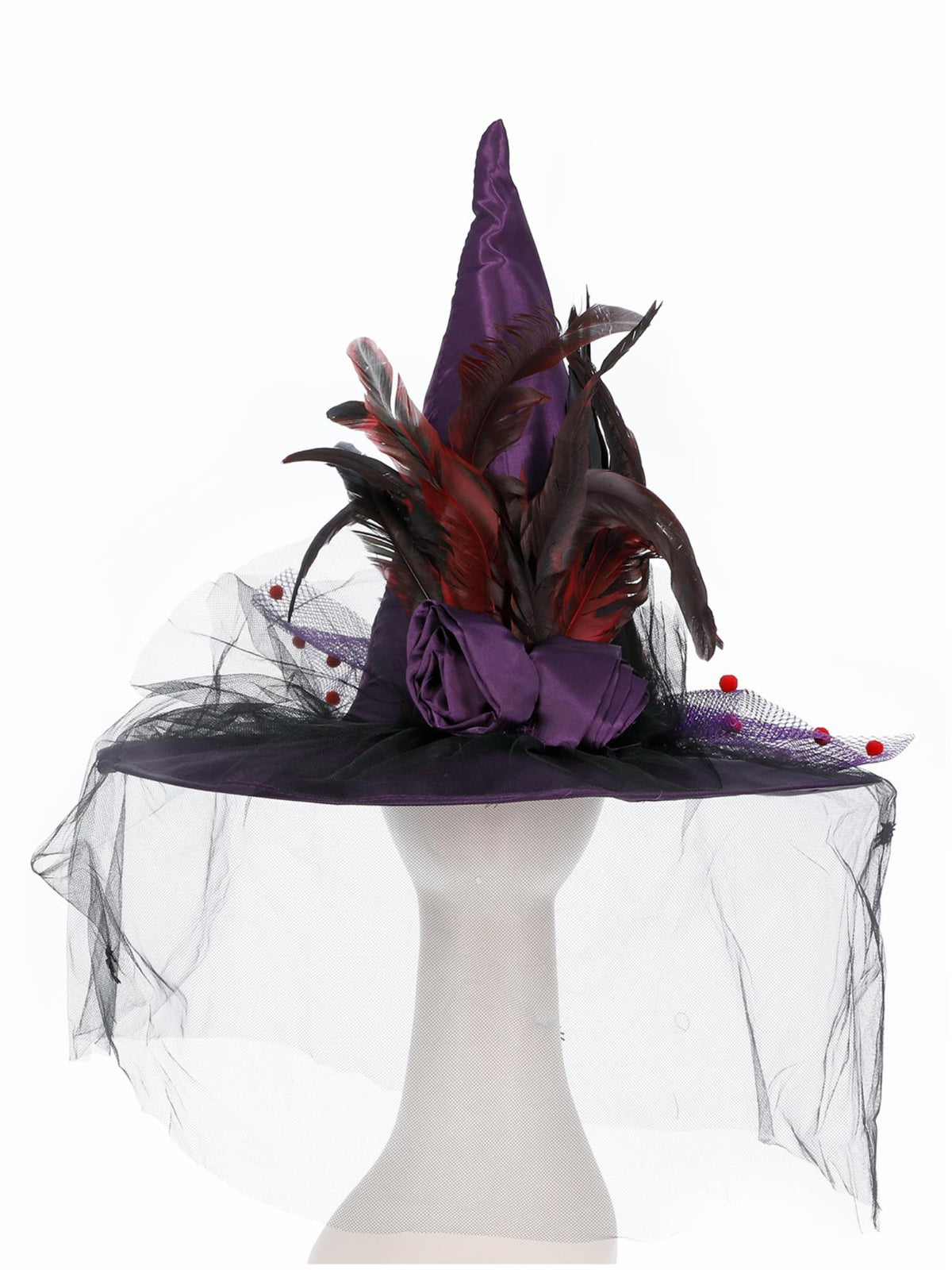 Smiffys Witch Hat, Purple für Damen