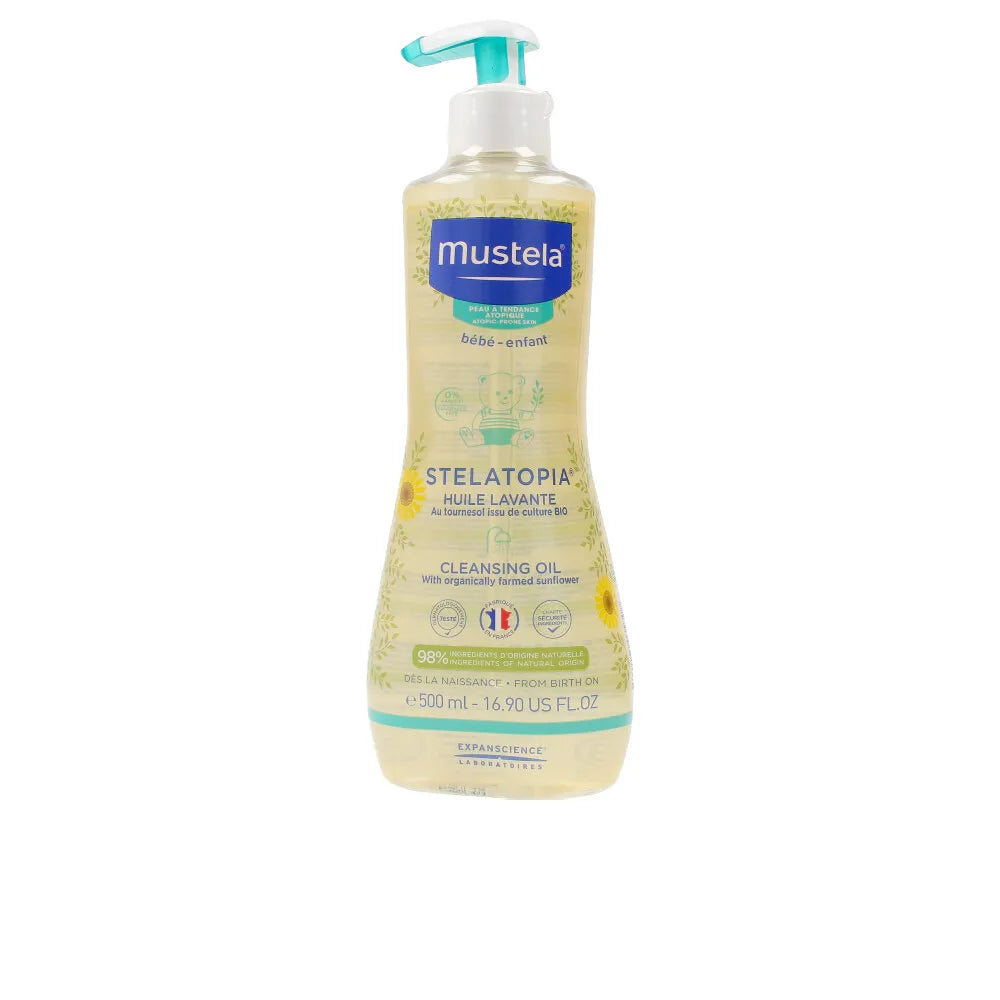 MUSTELA MUSTELA Stelatopia Waschöl 500 ml für sanfte Reinigung trockener Haut Kosmetik