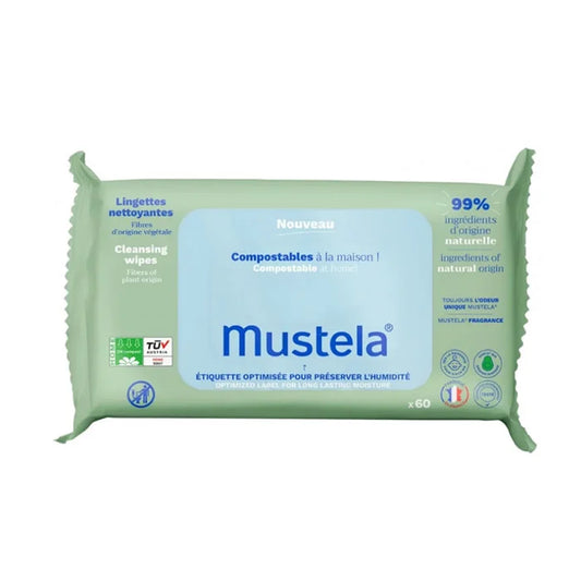 MUSTELA MUSTELA Reinigungstücher mit Avocado 60 Stück Kosmetik
