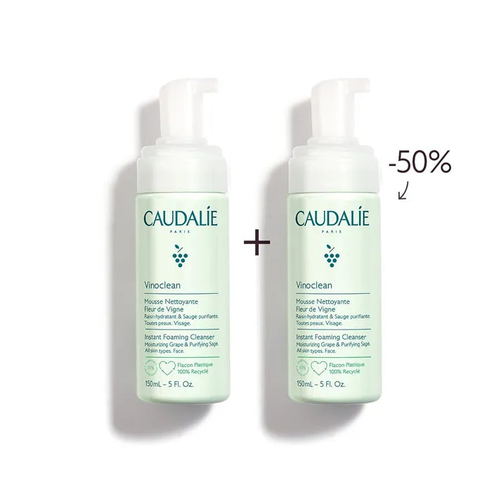 CAUDALIE CAUDALIE Vinoclean Duo Instant Foaming Cleanser 2 x 150 ml Reinigungsschaum Set