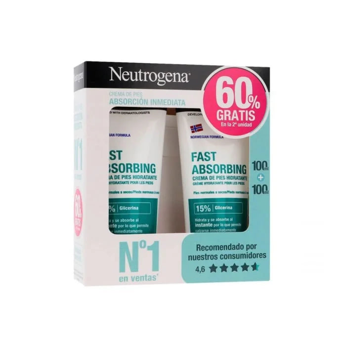 NEUTROGENA NEUTROGENA Sofortige Absorption Fußcreme 2 x 100 ml