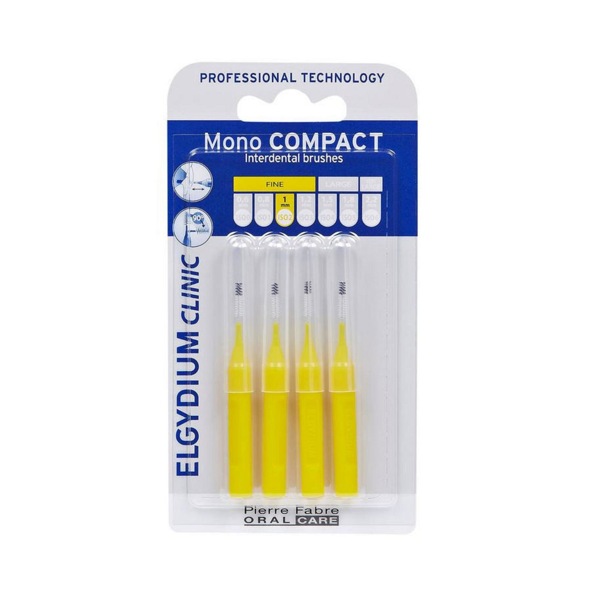 Elgydium, Interdentalbürste, Gelb, 4 stk