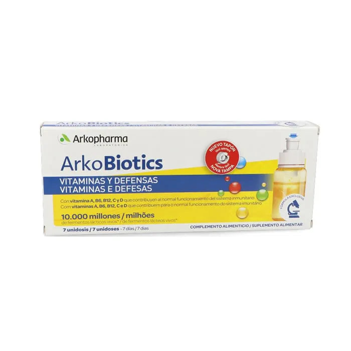 ARKOPHARMA Arkobiotics Vitamine und Abwehrkräfte für Erwachsene, 7 Dosen