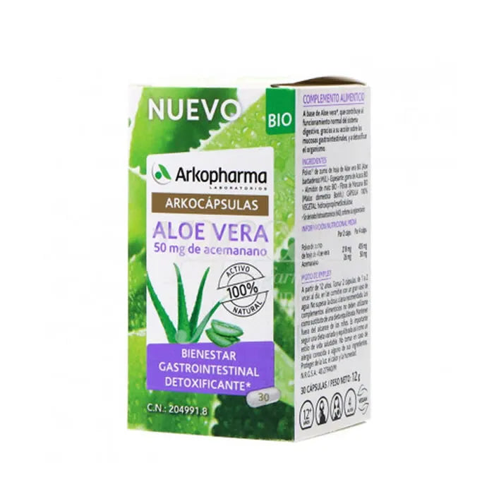 ARKOPHARMA ARKOPHARMA Arkocapsulas Aloe Vera Bio 30 Kapseln Nahrungsergänzung Kosmetik