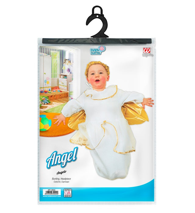 Weisser Engel Schlafsack mit Kapuze als Fasnacht Kostüm