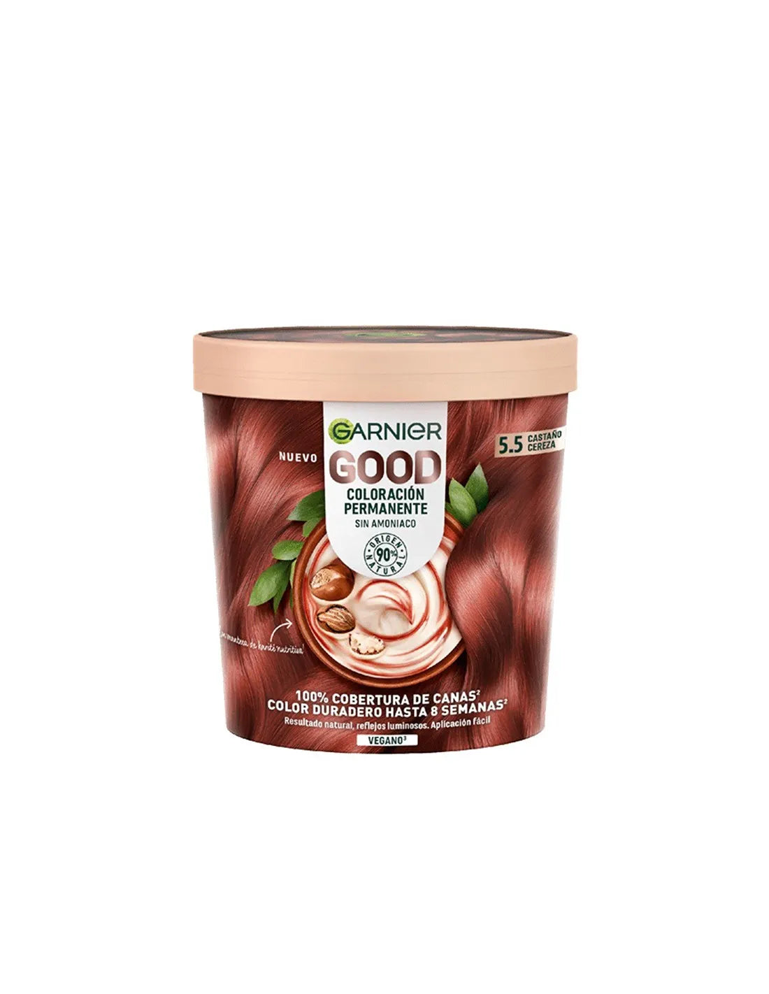 GARNIER GARNIER Good Coloración Permanente Haarfarbe 5,5 Castaño Cereza 1 Stück Kosmetik