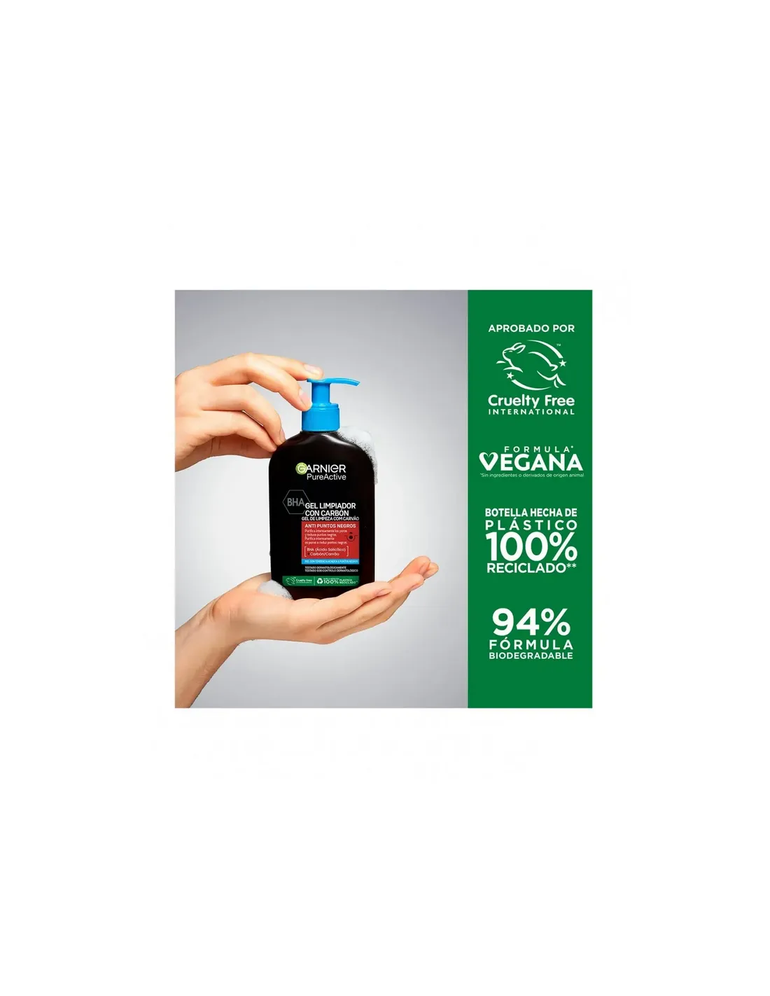 GARNIER GARNIER Pure Active Reinigungsgel mit Kohle 250 ml Gel Limpiador Con Carbón Kosmetik