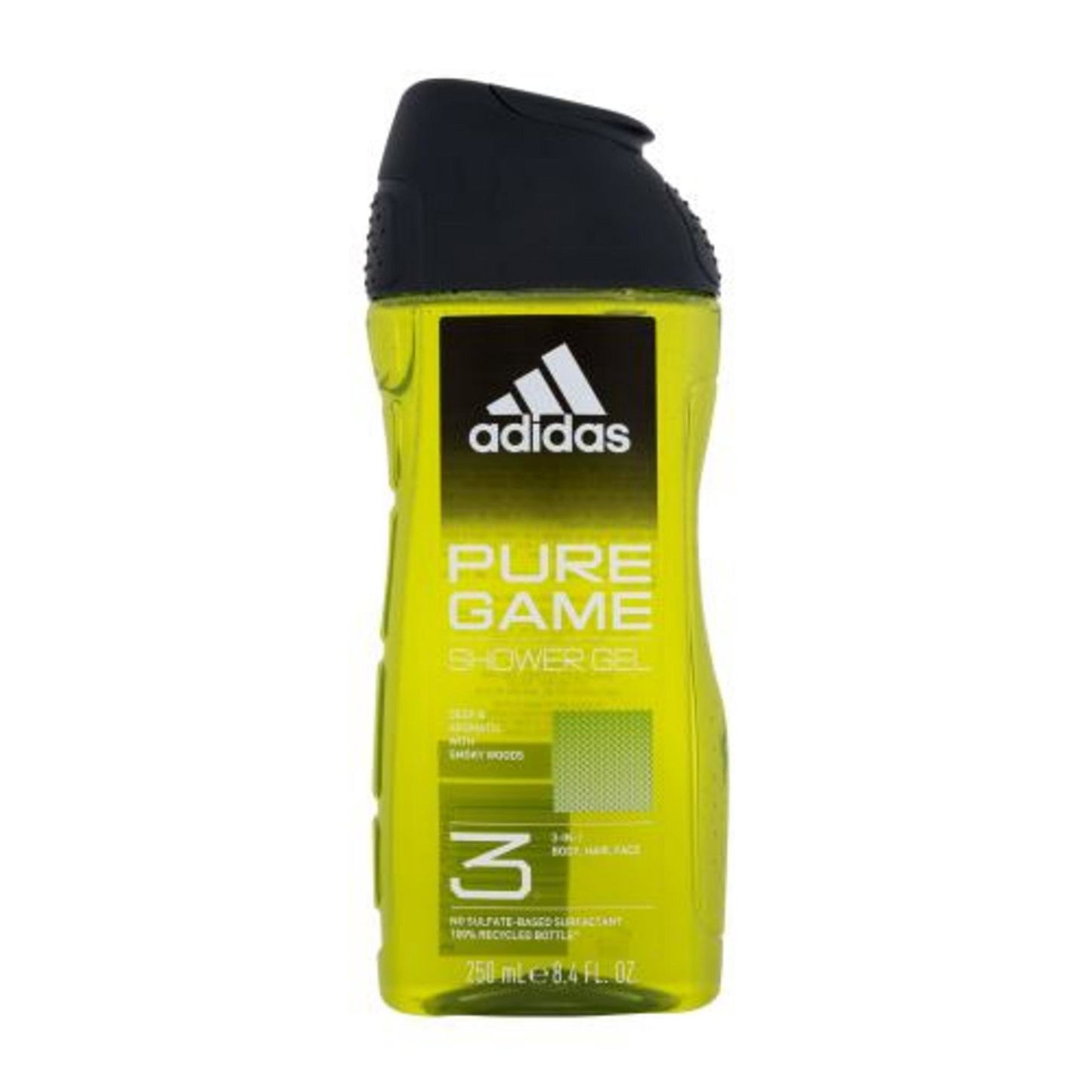 Adidas, Pure Game, Reinigung, Duschgel, Für Körper, Gesicht & Haar, Alle Hauttypen, 250 ml