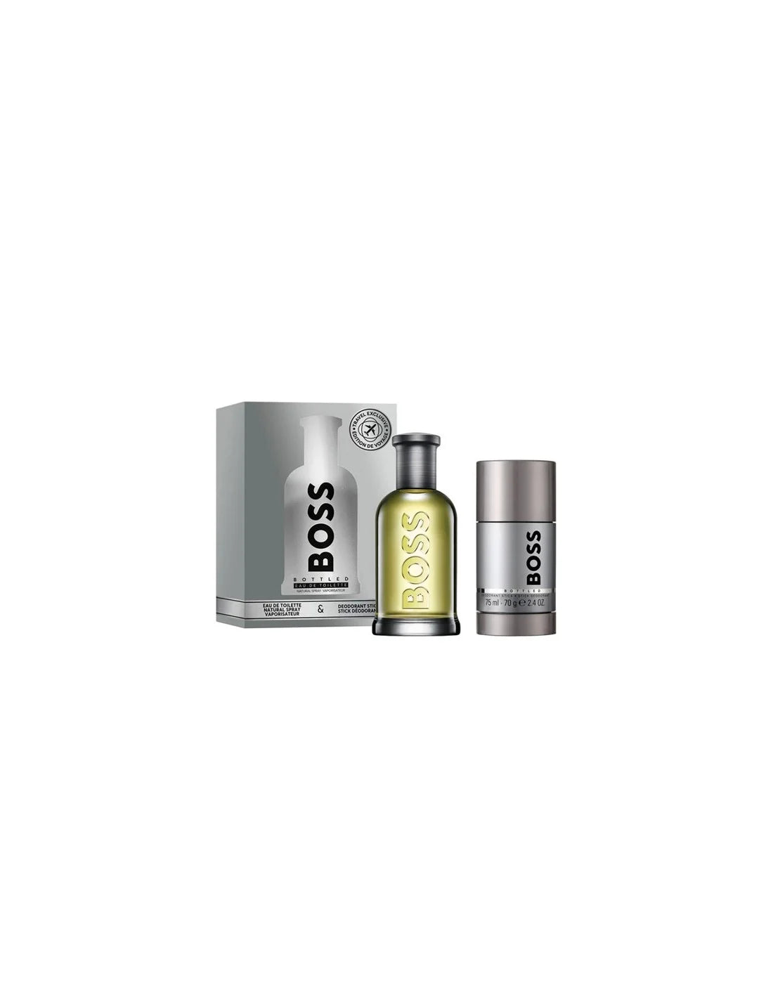 HUGO BOSS BOSS Bottled Duft- und Pflege-Set mit Eau de Toilette 100 ml und Desodorant-Stick 75 ml