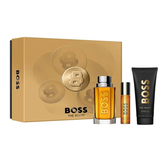 HUGO BOSS HUGO BOSS The Scent Eau de Toilette 100 ml Set mit 10 ml Eau de Toilette und 100 ml Parfüm