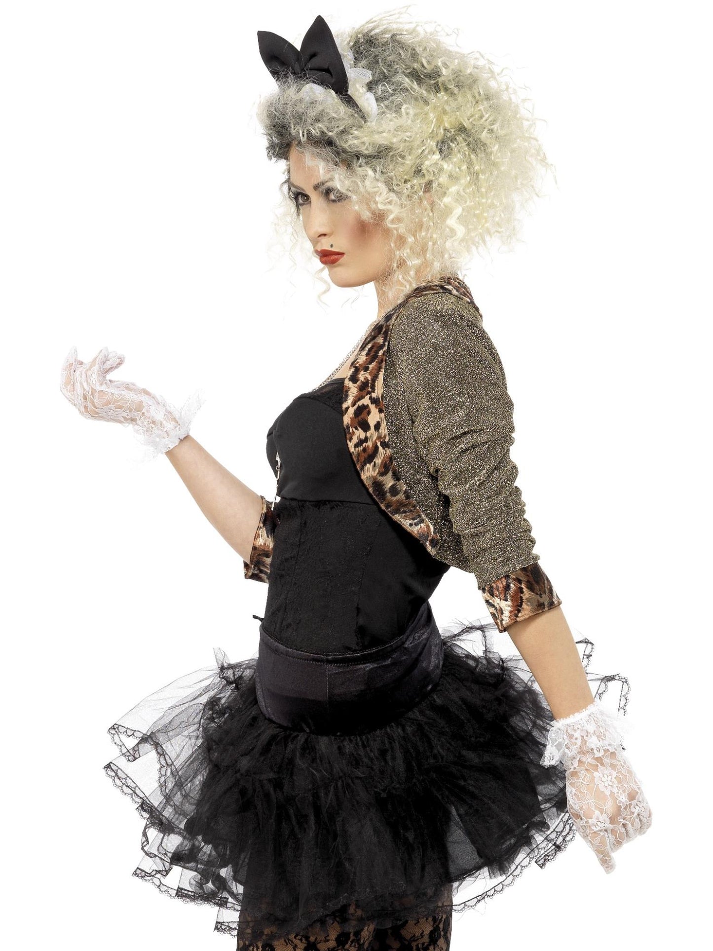Smiffys 1980S 80s Wild Kinderkostüm, Black CS für Damen
