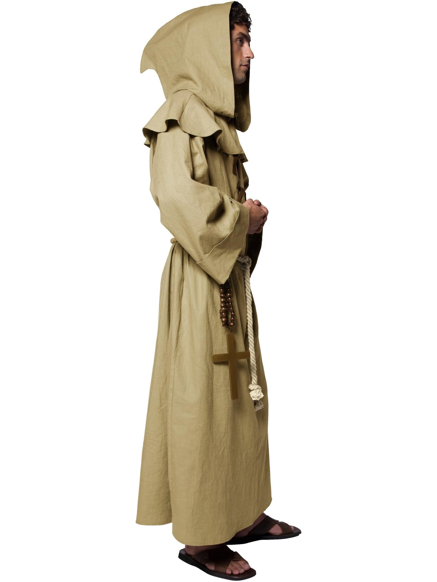 Smiffys RELIGIOUS Tales of Old England Friar Tuck, Brown CS für Unisex