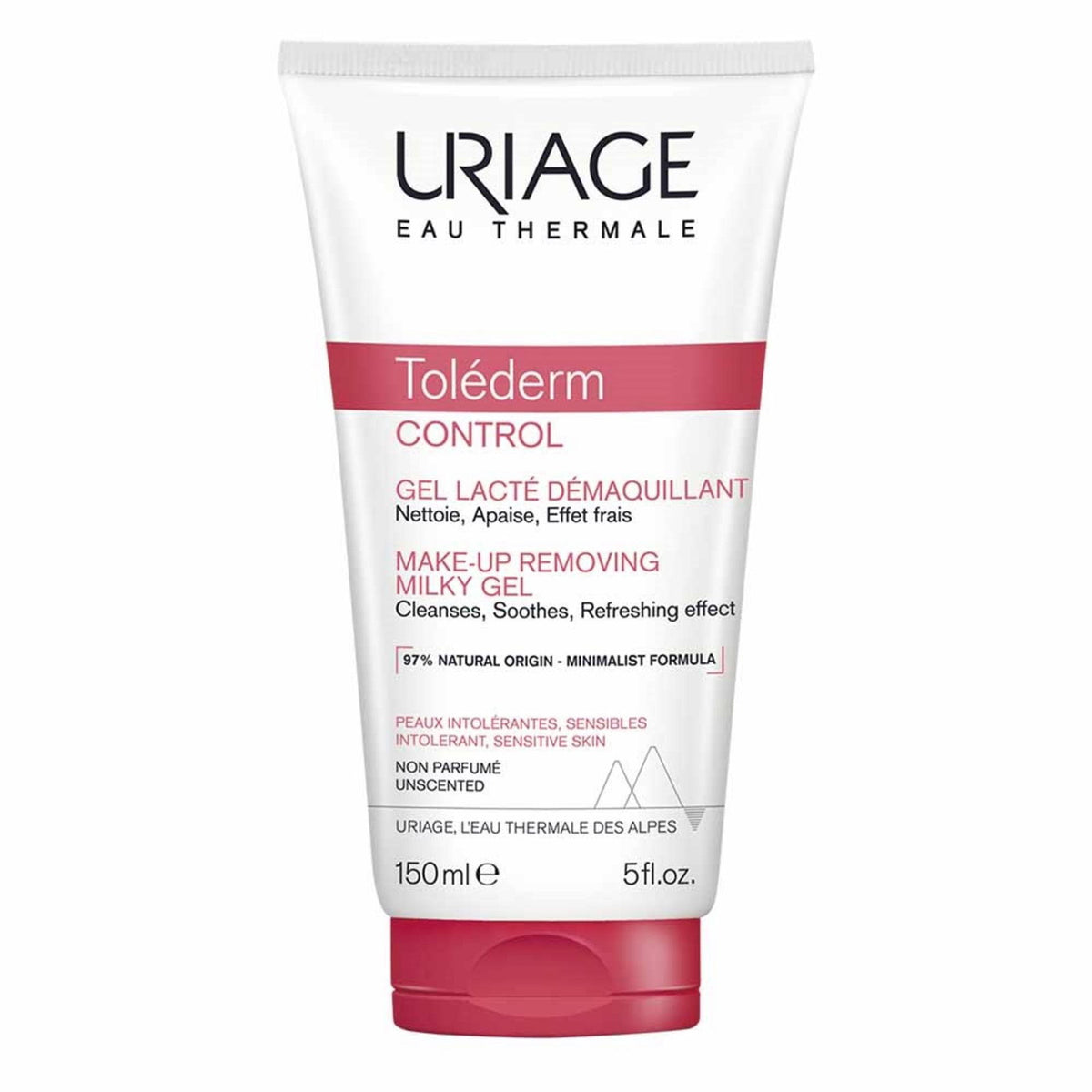 Uriage, Toléderm, Beruhigend, Reinigungs- und Abschminkgel 2-in-1, 150 ml